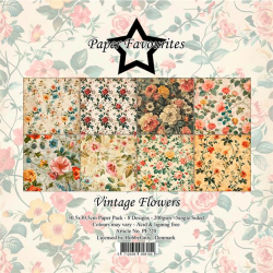 Paper Favourites - Blok 12'' - Vintage Flowers / Vintage Blomster