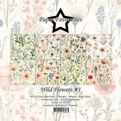 Paper Favourites - Blok 12'' - Wild Flower / Vilde blomster