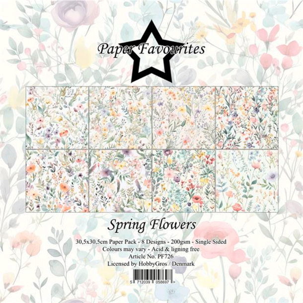 Paper Favourites - Blok 12'' - Spring Flowers / Forrsblomster