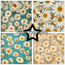 Paper Favourites - Blok 12'' - Vintage Daisies