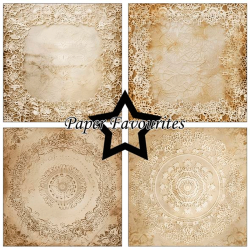 Paper Favourites - Blok 12'' - Vintage Doily Lace