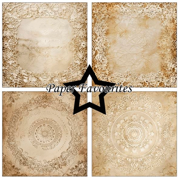 Paper Favourites - Blok 12'' - Vintage Doily Lace