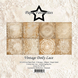 Paper Favourites - Blok 12'' - Vintage Doily Lace