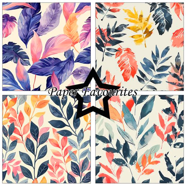 Paper Favourites - Blok 12'' - Brush Leaves / Buskblade