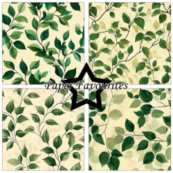 Paper Favourites - Blok 12'' - Green Leaves / Grnne blade