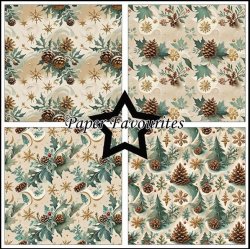 Paper Favourites - Blok 12'' - Pinecones / Fyrrekogler