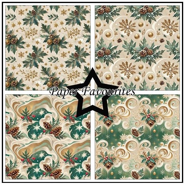 Paper Favourites - Blok 12'' - Pinecones / Fyrrekogler