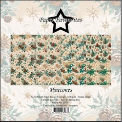Paper Favourites - Blok 12'' - Pinecones / Fyrrekogler