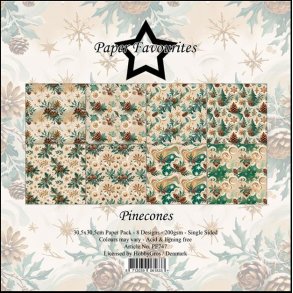 Paper Favourites - Blok 12'' - Pinecones / Fyrrekogler