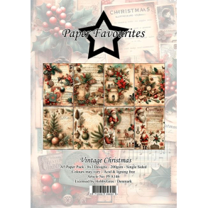 Paper Favourites - Blok A5 - Gammeldags Jul