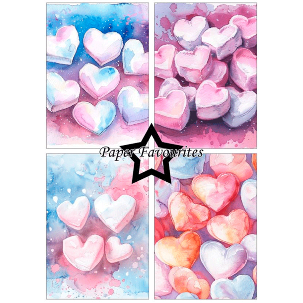 Paper Favourites - Blok A5 - Skumfidushjerter
