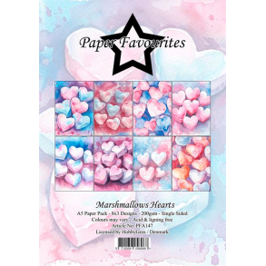Paper Favourites - Blok A5 - Skumfidushjerter