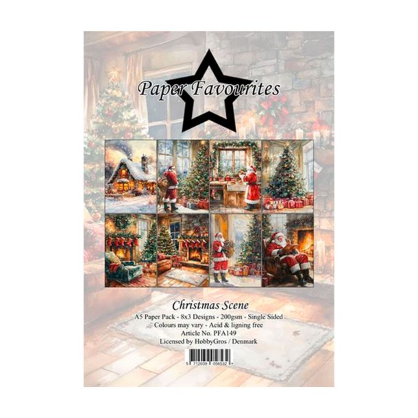 Paper Favourites - Blok A5 - Christmas Scene