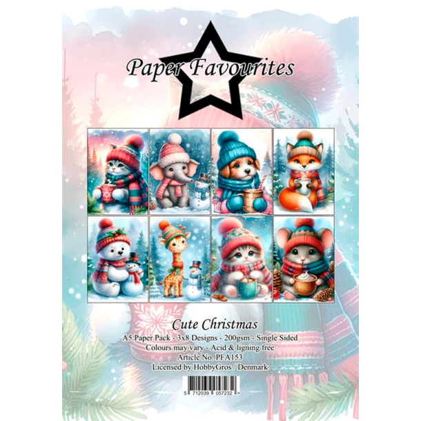 Paper Favourites - Blok A5 - Cute Christmas