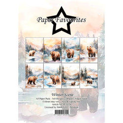 Paper Favourites - Blok A5 - Winter Scene