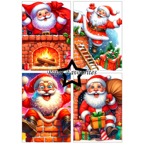 Paper Favourites - Blok A5 - Funny Santa