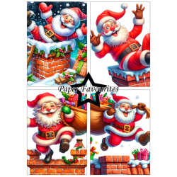 Paper Favourites - Blok A5 - Funny Santa