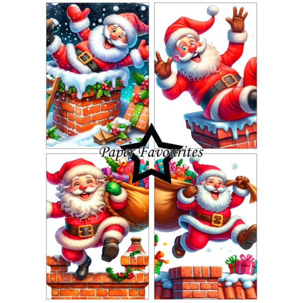 Paper Favourites - Blok A5 - Funny Santa