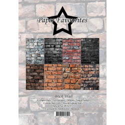 Paper Favourites - Blok A5 - Brick wall