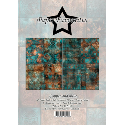 Paper Favourites - Blok A5 - Copper and blue / Kobber og bl