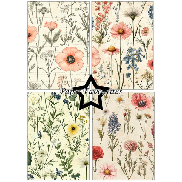 Paper Favourites - Blok A5 - Wild Flower / Wilde Blomster