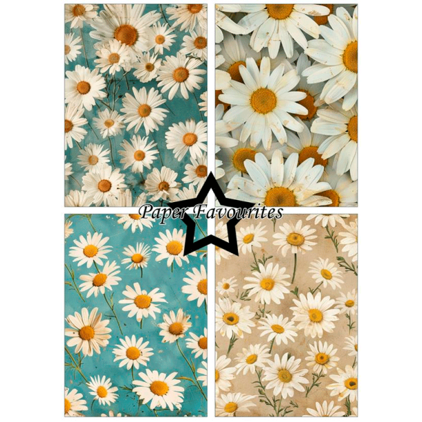 Paper Favourites - Blok A5 - Vintage Daisies