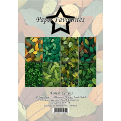 Paper Favourites - Blok A5 - Forest Leaves / Blade i skoven