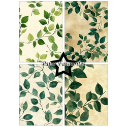 Paper Favourites - Blok A5 - Green Leaves / Grnne blade
