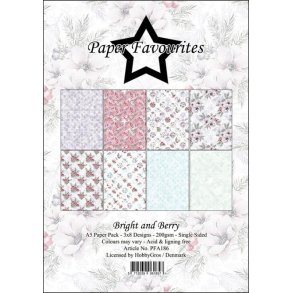 Paper Favourites - Blok A5 - Bright and Berry / Lyse B�r