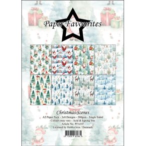 Paper Favourites - Blok A5 - Christmas Scenes / Julescener