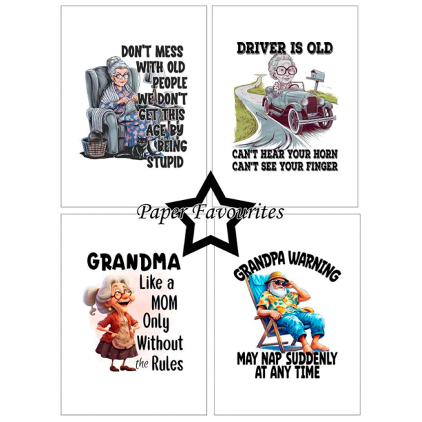 Paper Favourites - Blok A6 - Funny Quotes #1 / Sjove citater #1