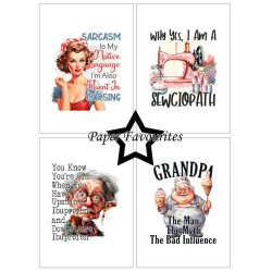 Paper Favourites - Blok A6 - Funny Quotes #2 / Sjove citater #2