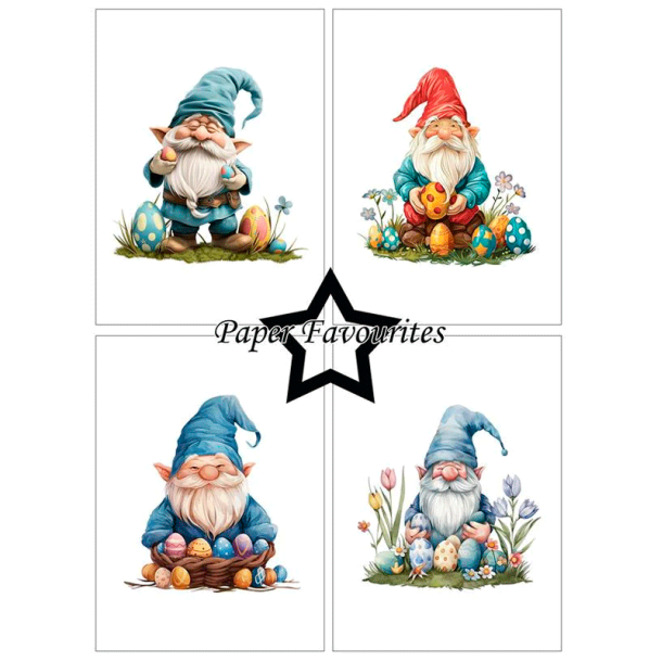 Paper Favourites - Blok A6 - Easter Gnomes / Pskegnomer