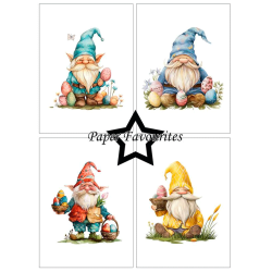 Paper Favourites - Blok A6 - Easter Gnomes / Pskegnomer