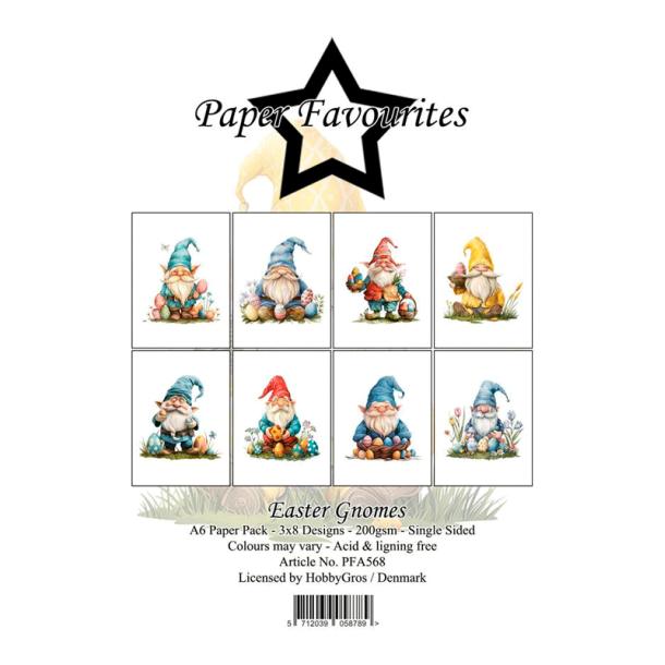 Paper Favourites - Blok A6 - Easter Gnomes / Pskegnomer