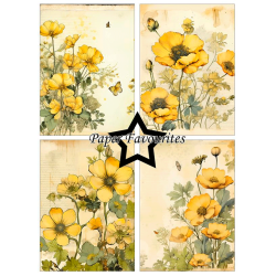 Paper Favourites - Blok A6 - Buttercup / Smrblomst