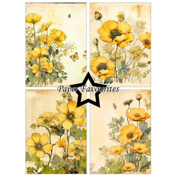 Paper Favourites - Blok A6 - Buttercup / Smrblomst