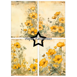 Paper Favourites - Blok A6 - Buttercup / Smrblomst