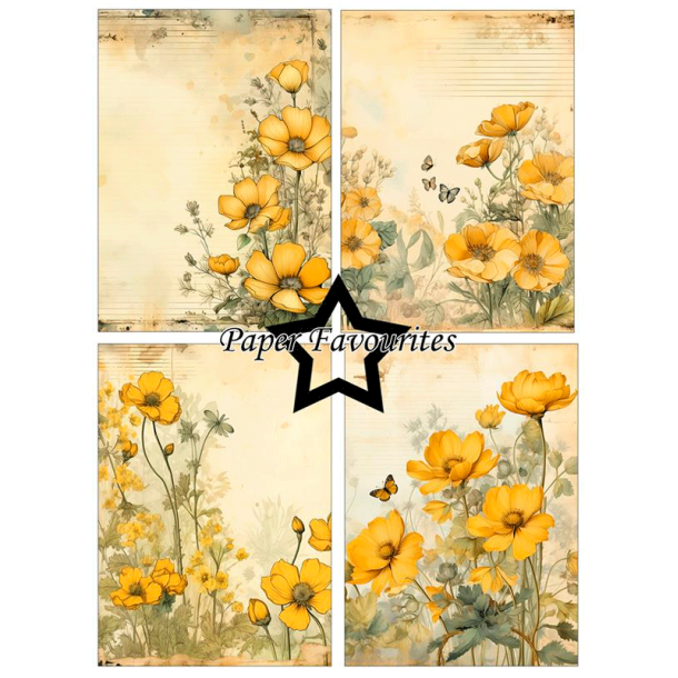 Paper Favourites - Blok A6 - Buttercup / Smrblomst