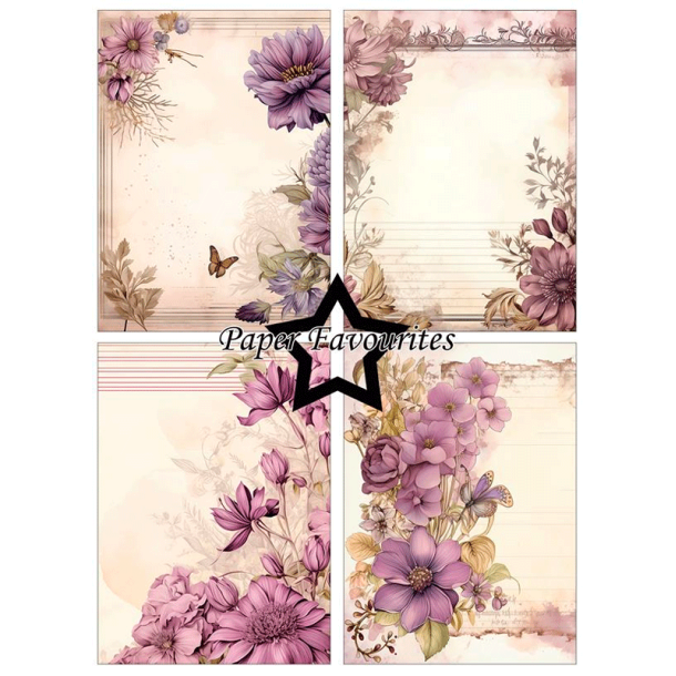 Paper Favourites - Blok A6 - Vintage Mauve / Gammeldags mauve