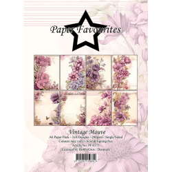 Paper Favourites - Blok A6 - Vintage Mauve / Gammeldags mauve