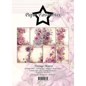 Paper Favourites - Blok A6 - Vintage Mauve / Gammeldags mauve