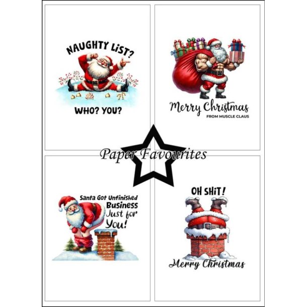 Paper Favourites - Blok A6 - Sarcastic Santa / Sarkastisk julemand