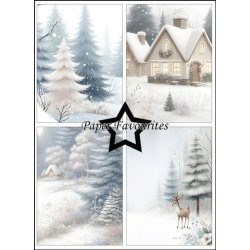 Paper Favourites - Blok A6 - Snow Forest / Snedkket skov