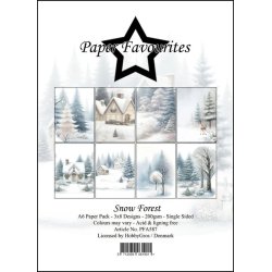 Paper Favourites - Blok A6 - Snow Forest / Snedkket skov