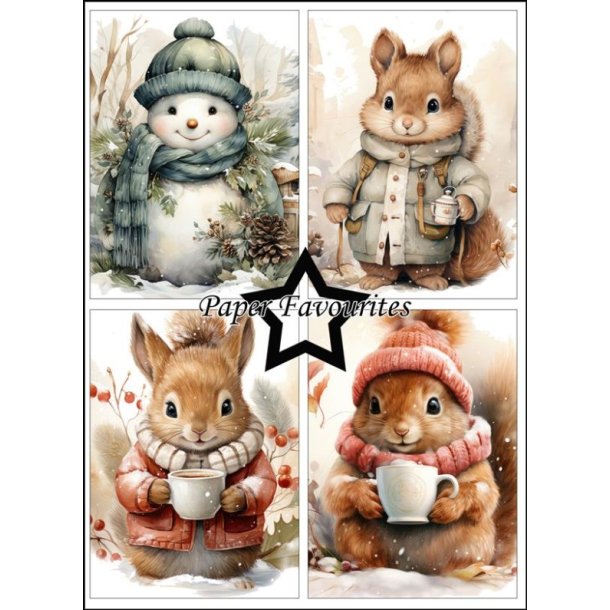 Paper Favourites - Blok A6 - Winter Cuteness / Vinter nuttet