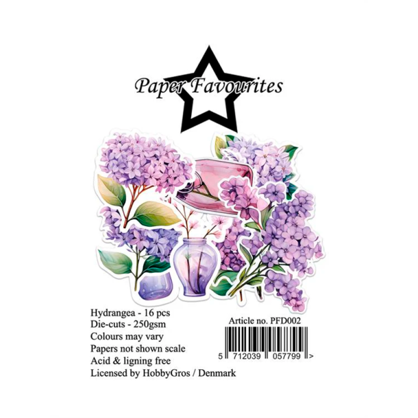 Paper Favourites - Die-Cuts - Hydrangea / Hortensia