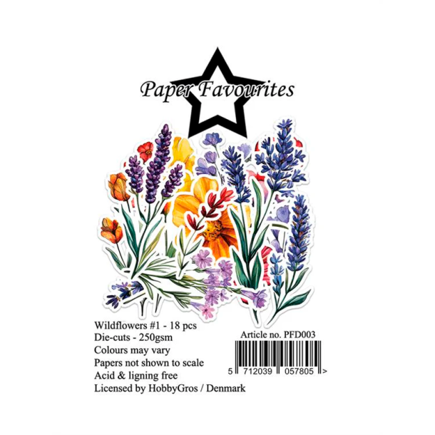 Paper Favourites - Die-Cuts - Wildflowers / Vilde blomster #1
