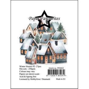 Paper Favourites - Die-Cuts - Winter Houses #2 / Vinterhuse #2
