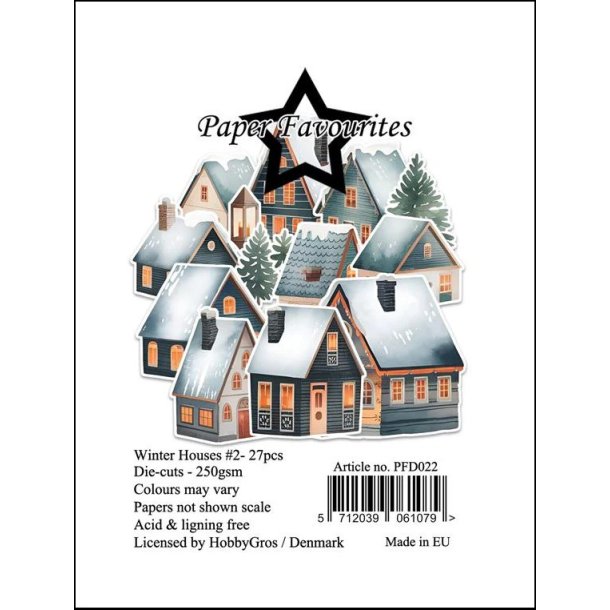 Paper Favourites - Die-Cuts - Winter Houses #2 / Vinterhuse #2